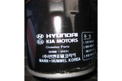 Фильтр масляный для HYUNDAI SONATA VI (YF) 2.0 Hybrid 2011-2014, код двигателя G4NA, V см3 1999, кВт 110, л.с. 150, Бензин / электричество, Hyundai-KIA 2630035531